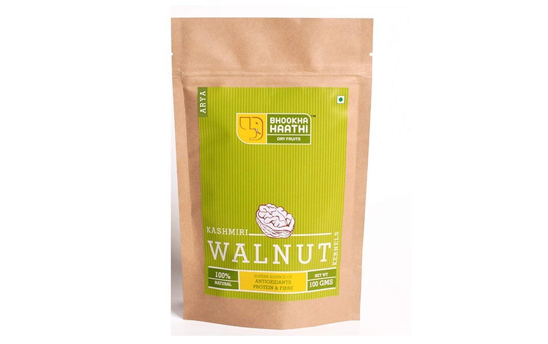 Bhookha Haathi Premium Kashmiri Walnut Kernels   Pack  100 grams